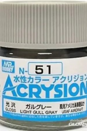 Mr Hobby -Gunze Acrysion (10 ml) Light Gull Gray Acrylverf Koop Online