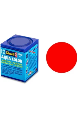 Gereduceerde Prijs Acrylverf Aqua Oranje Fluo Mat - 18ml 25