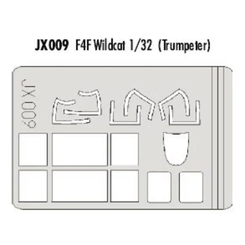 Grumman F4F Wildcat (toebehoren voor modelbouwsets van Trumpeter) (made from yellow Kabuki tape produced in Japan) Beperkt Aanbod