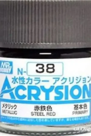 Mr Hobby -Gunze Acrysion (10 ml) Steel Red Acrylverf Speciale Aanbieding