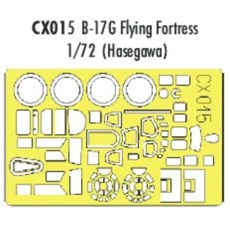 Exclusieve Aanbieding Boeing B-17G Flying Fortress (toebehoren voor modelbouwsets van Hasegawa) (made from yellow Kabuki tape produced in Japan)