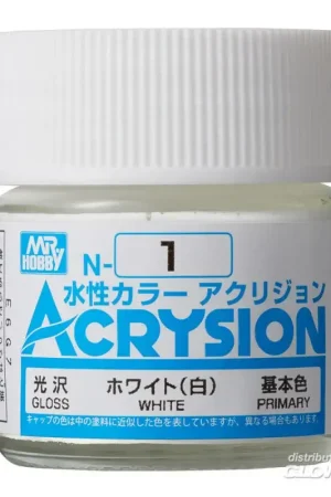 Mr Hobby -Gunze Acrysion (10 ml) White Acrylverf Snelle Levering
