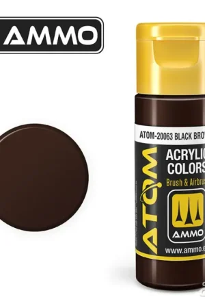 Beperkte Voorraad ATOM COLOR Black Brown Acrylverf