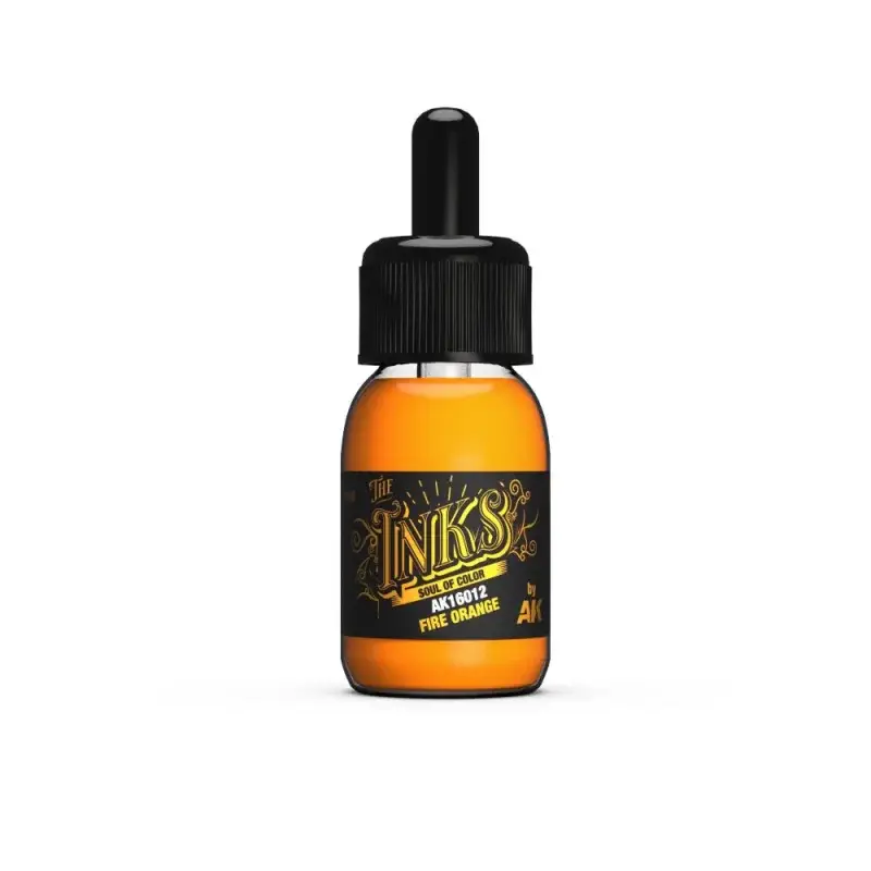 Koop Online AK INTERACTIVE: The INKS Fire Orange 30 ml Acrylverf