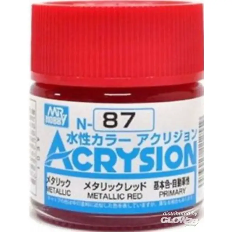 Dagaanbieding Mr Hobby -Gunze Acrysion (10 ml) Metallic Red Acrylverf