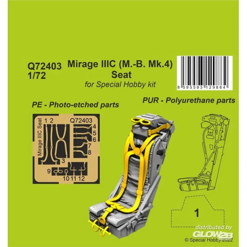 Mirage IIIC (M.-B. Mk.4) stoel Seizoensaanbieding