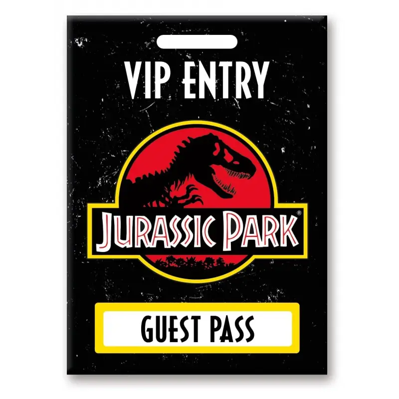 Bestseller JURASSIC PARK - Gastenpas - magneet 6,3x8,9cm