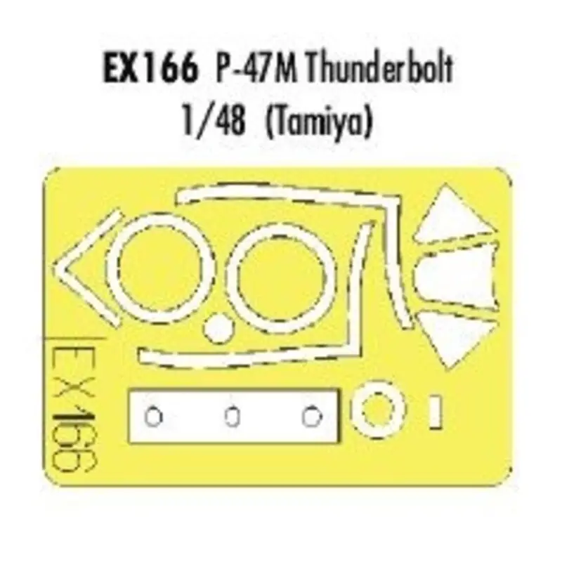 Bestseller Republic P-47M Thunderbolt (toebehoren voor modelbouwsets van Tamiya) (made from yellow Kabuki tape produced in Japan)