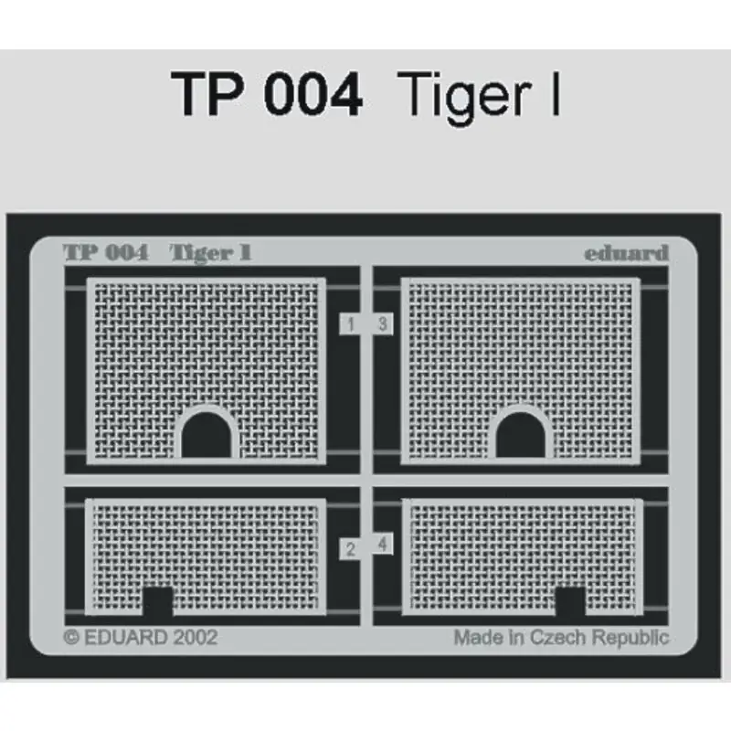 Pz.Kpfw.VI Tiger I grills (toebehoren voor modelbouwsets van Tamiya) Accessoire Lage Prijs