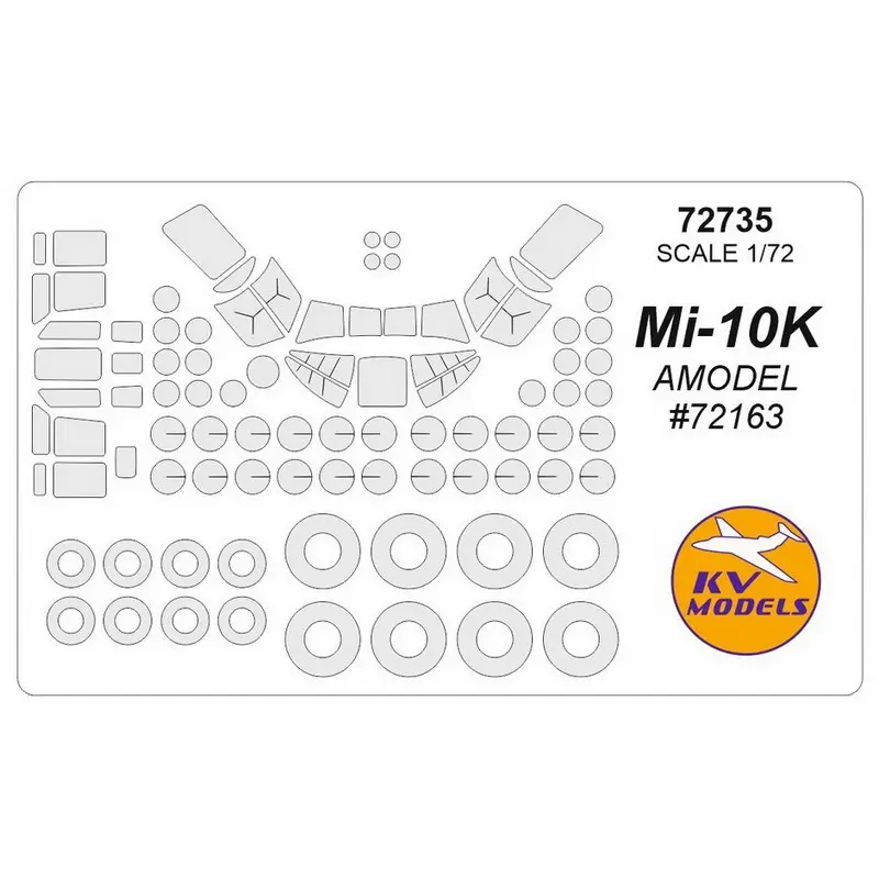 Gereduceerde Prijs Mil Mi-10K + wielen maskers (ontworpen voor gebruik met A-MODEL kit AMU72163) Accessoire