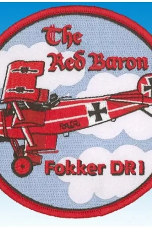 Patch Fokker DR1 The Red Baron Badge Finale Uitverkoop