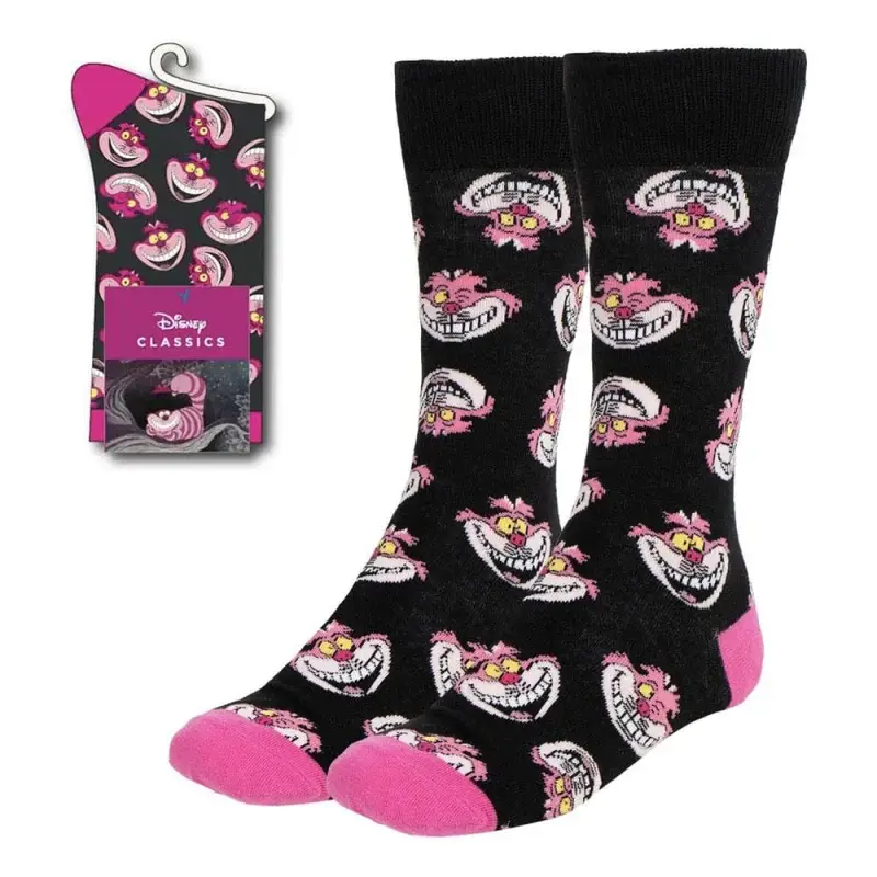 Disney socks Alice in Wonderland Cheshire Cat Faces 36-43 Veilige Betaling
