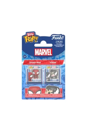 Spider-Man - pack of 2 Bitty POP figures! Vinyl Spider-Man&Vnm 2.5 cm Beperkte Voorraad