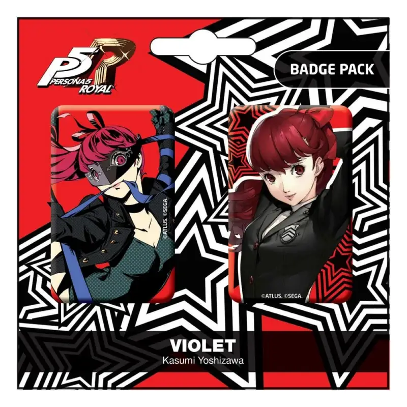 Koop Online Persona 5 Royal pack 2 pins Purple / Kasumi Yoshizawa