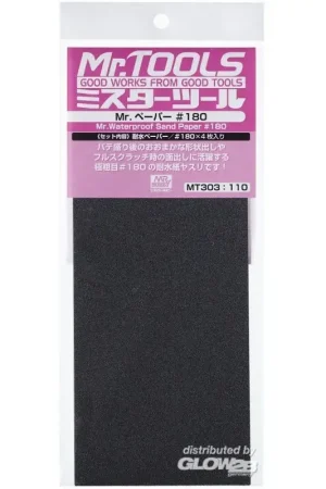 Mr Hobby -Gunze Mr. Waterproof Sand Paper 180 x 4 Sheets Koop Online