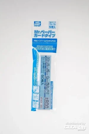 Nu Kopen Mr Hobby -Gunze Mr. Paper Card Type Sand Paper 800 (50 pcs)