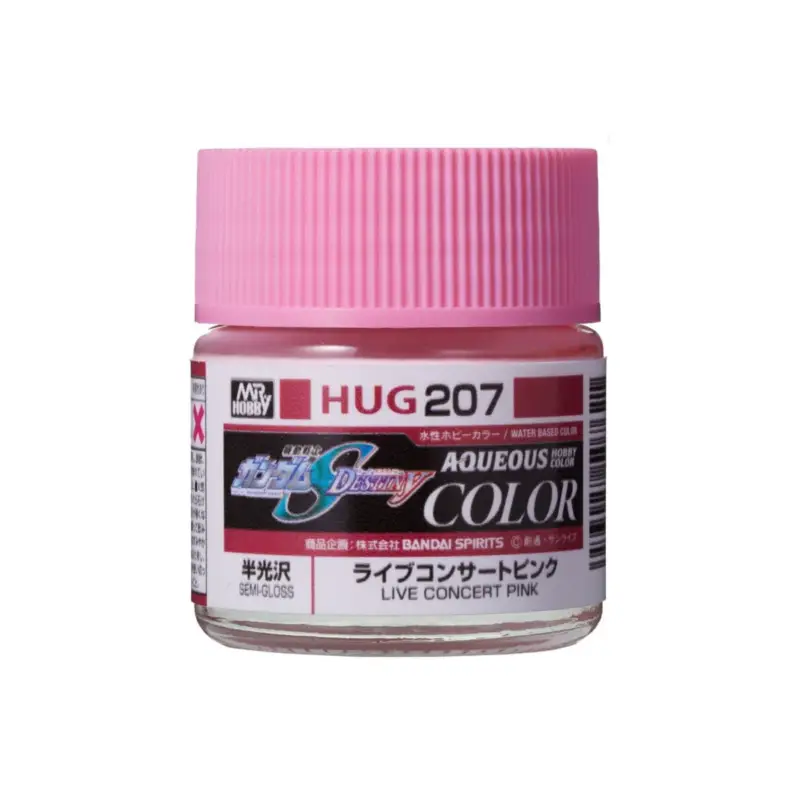 Fabrieksprijs Gunze hug-207 aqueous gundam color paint (10ml) live concert pink Acrylverf