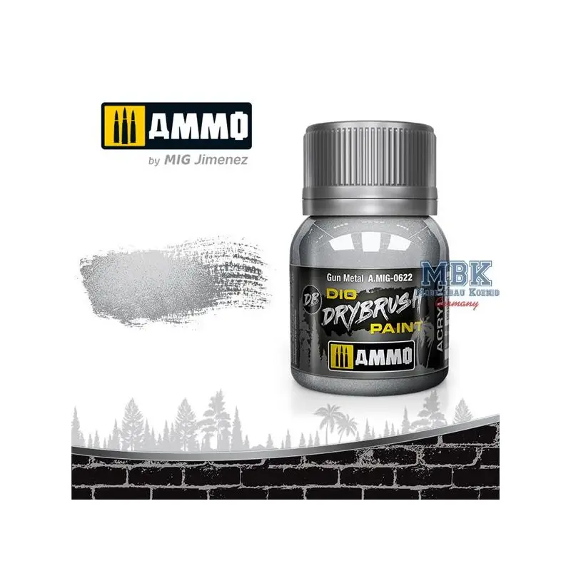 DIO DRYBRUSH Gun Metal Acrylverf Koop Vandaag