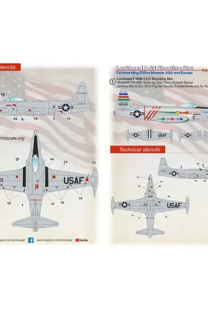 Bestel Nu Sticker Lockheed F-80 Shooting Star. Part 1 1 Decal
