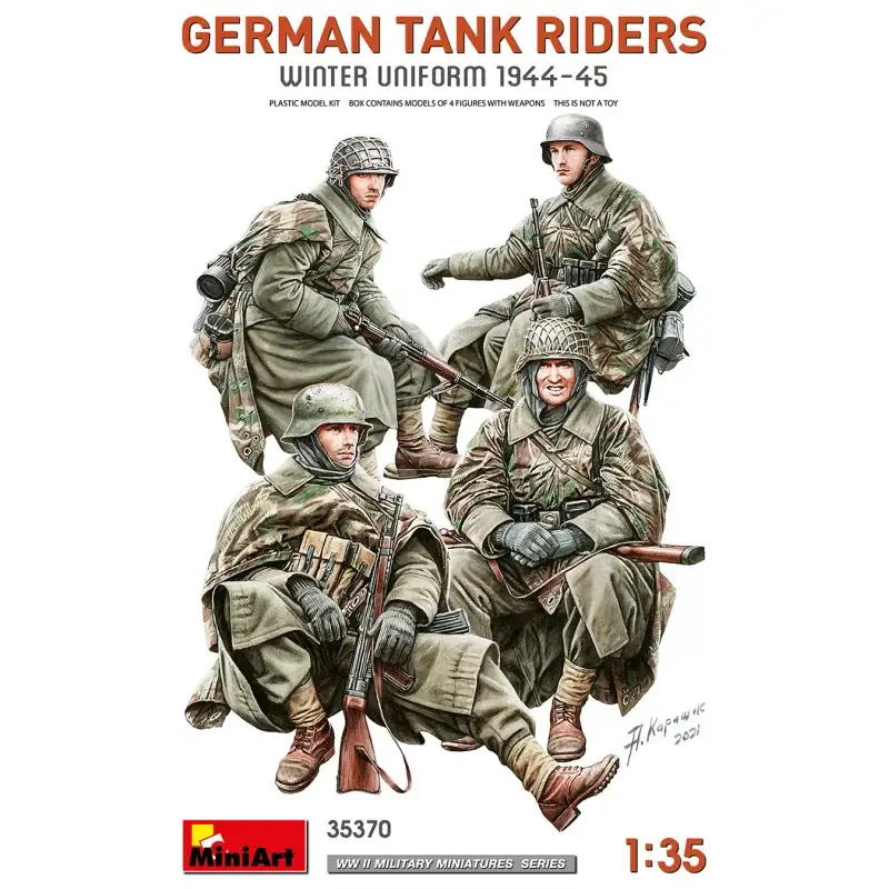 Populair German tank riders (winter uniform 1944-45) Figuren