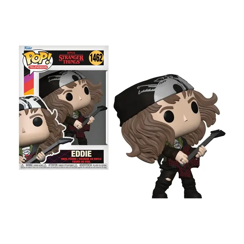 Snelle Levering STRANGER THINGS S4 - POP TV N° 1462 - Hunter Eddie with Guitar Pop figur