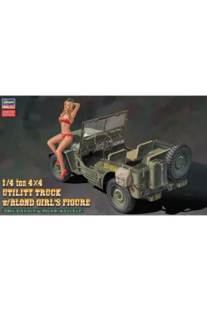 Speciale Aanbieding Jeep plastic car model + figurine SP449 Schaalmodel