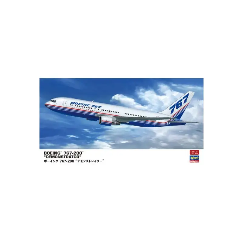 Laatste Versie Boeing 767-200 'Demonstrator' Plastic Airplane Model Kit 1:200 Schaalmodel