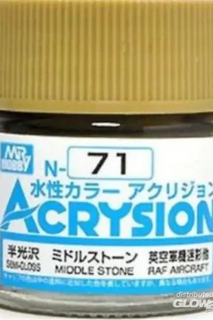 Mr Hobby -Gunze Acrysion (10 ml) Middle Stone Acrylverf Snelle Levering