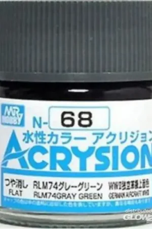 Mr Hobby -Gunze Acrysion (10 ml) RLM74 Gray Green Acrylverf Speciale Aanbieding
