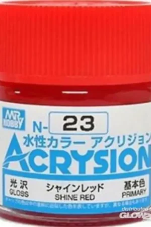 Mr Hobby -Gunze Acrysion (10 ml) Shine Red Acrylverf Gecertificeerd