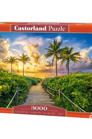 Goedkoop Puzzel Colorful Sunrise in Miami, USA Puzzle 3000 Piece