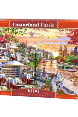 Puzzel Romantic City Sunset Puzzle 1000 Pieces Favoriet