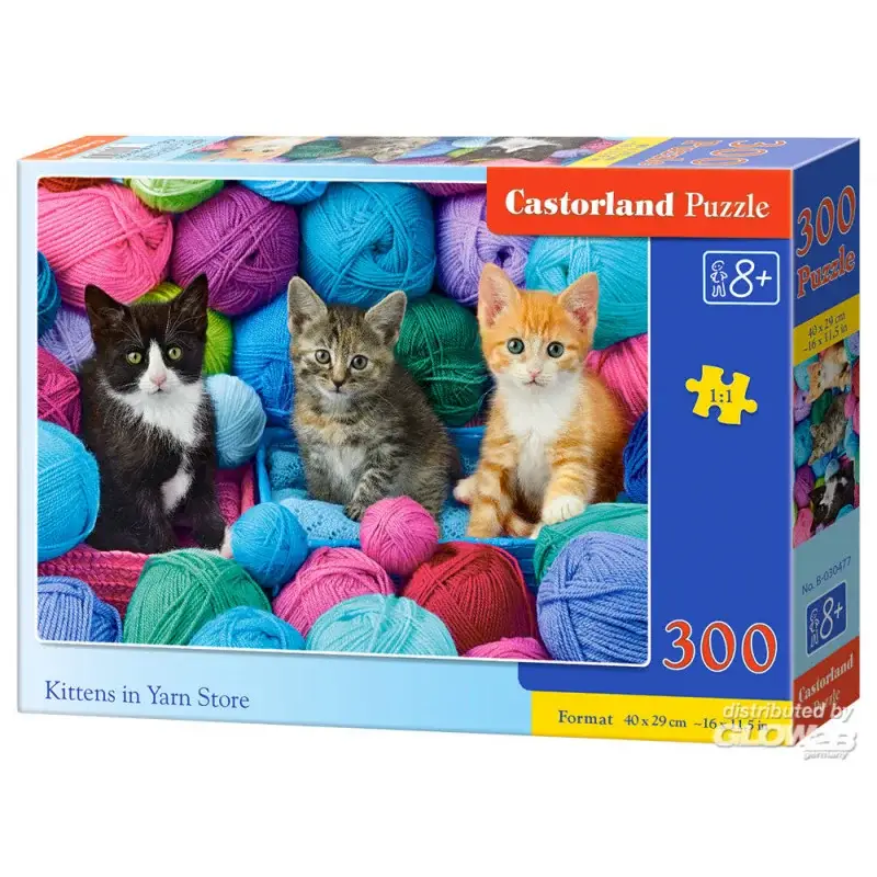 Flitsaanbieding Puzzel Kittens in Yarn Store, Puzzle 300 Pieces
