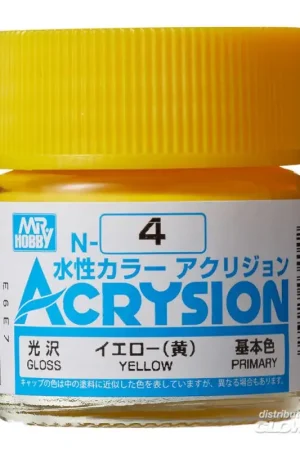 Mr Hobby -Gunze Acrysion (10 ml) Yellow Acrylverf Tijdelijk Beschikbaar