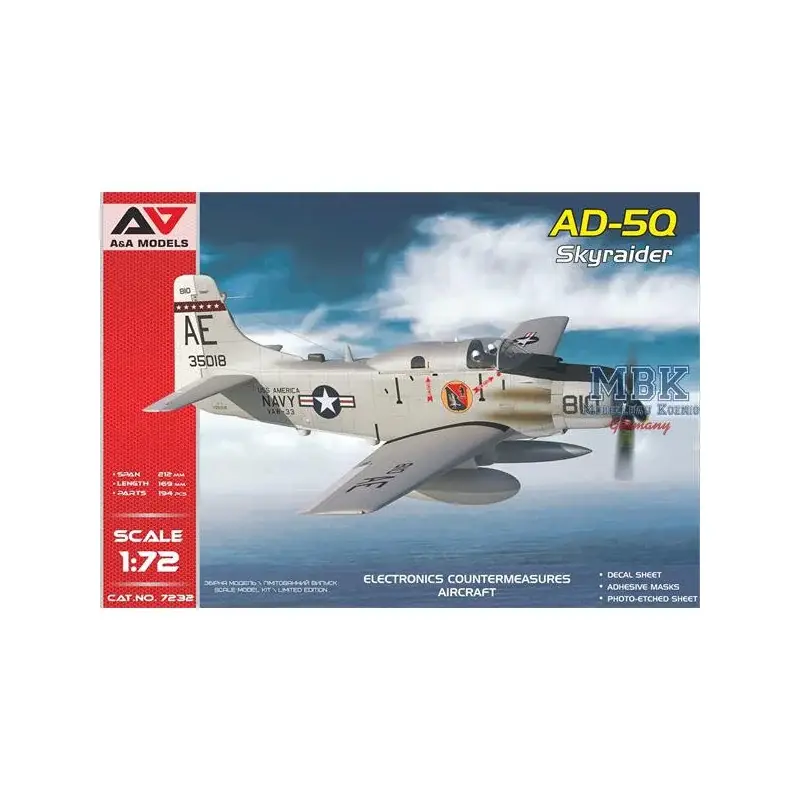AD-5Q "SkyRaider" (ECM version) Schaalmodel Dagaanbieding
