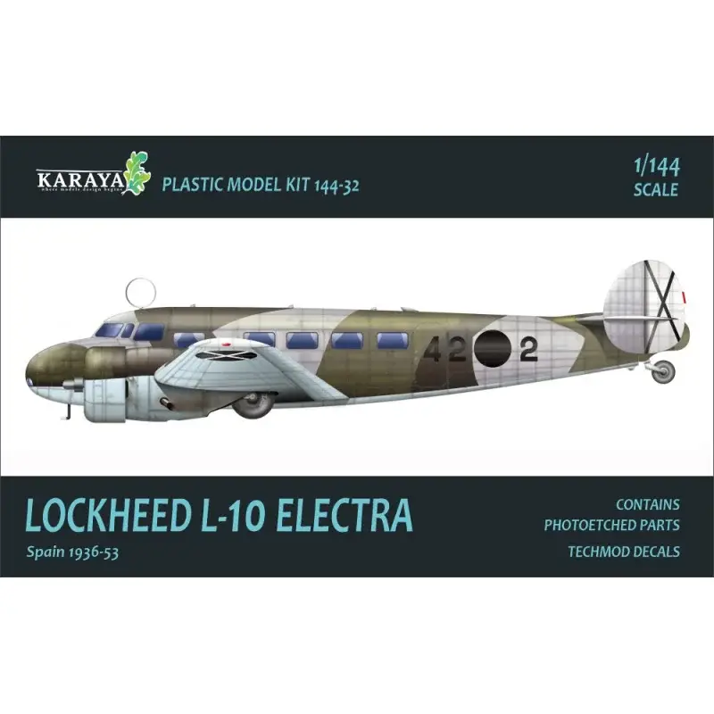 NEW MOLDS! Lockheed L-10 Electra Schaalmodel Op = Op