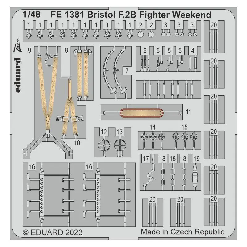 Bristol F.2B Fighter Weekend 1/48 (designed to be used with Eduard Models kits Accessoire Snelle Levering
