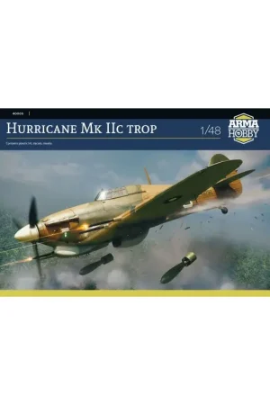 Hurricane Mk IIc too 1:48 plastic airplane model kit Schaalmodel Lage Prijs