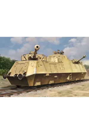 Populair Plastic model of Panzerjager armored train 1:72 Treinmodellen