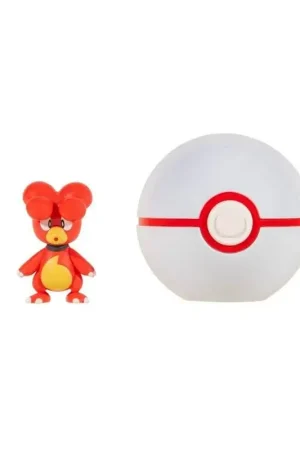 Alleen Vandaag Pokémon Clip'n'Go Poké Balls Magby & Poké Ball Figuurtje