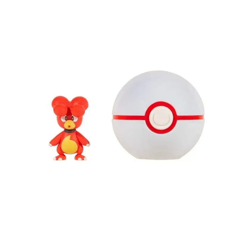 Alleen Vandaag Pokémon Clip'n'Go Poké Balls Magby & Poké Ball Figuurtje