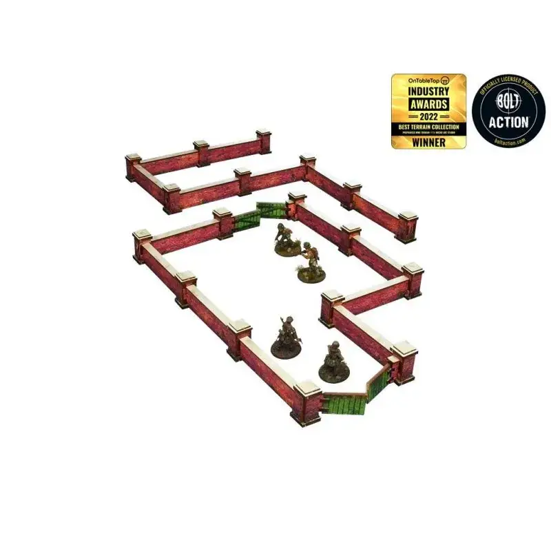 Beste Prijs Pre-painted WW2 Normandy Walls with Gate (low) Figuur spellet
