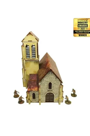 Weekendaanbieding Pre-painted WW2 Normandy Church Figuur spellet