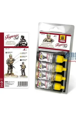 Uitverkoop Marpat Woodland Camouflage Figures Set Acrylverf