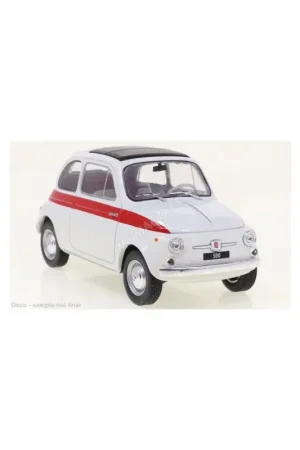 Aanbieding Fiat 500 1960 blanc/rouge Miniatuur