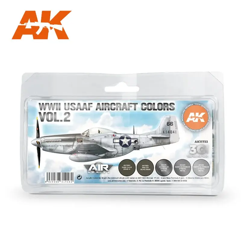 Wwii usaaf aircraft colors vol.2 set 3g Acrylverf Nu Kopen