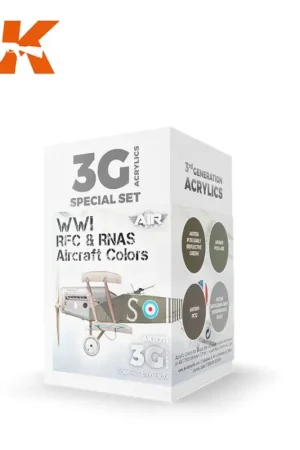Betaalbaar Wwi rfc and rnas british aircraft colors set Acrylverf