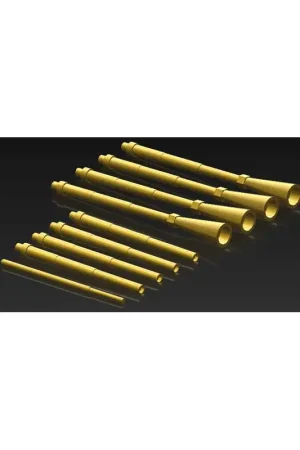 Uitverkoop A-1h - turned metal machine gun and static boom set Accessoire