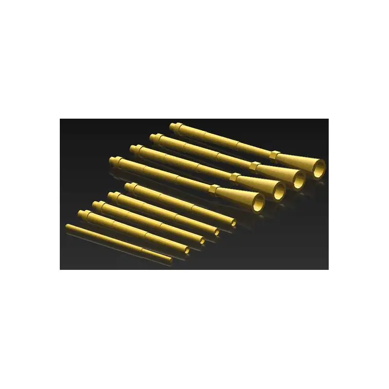 Uitverkoop A-1h - turned metal machine gun and static boom set Accessoire