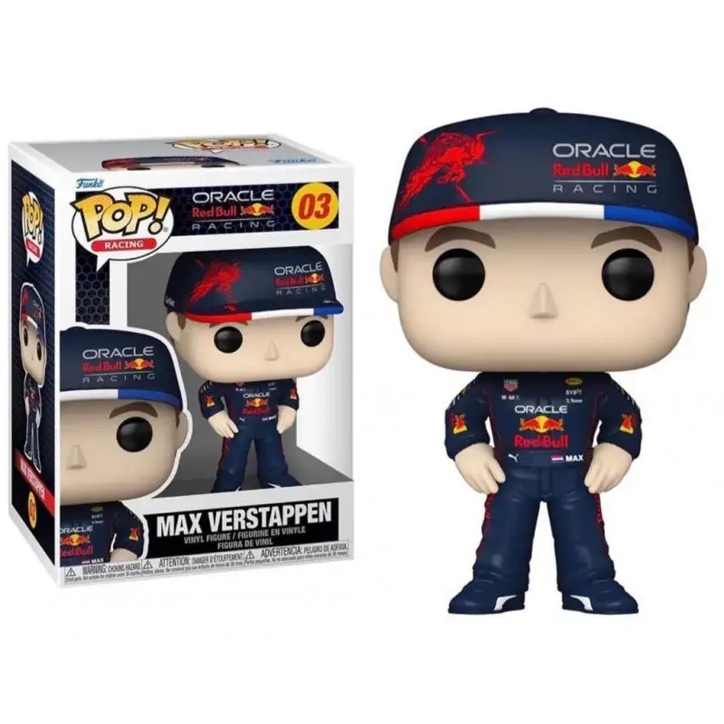 Hoge Kwaliteit FORMULA 1 - POP N° 03 - Max Verstappen Pop figur